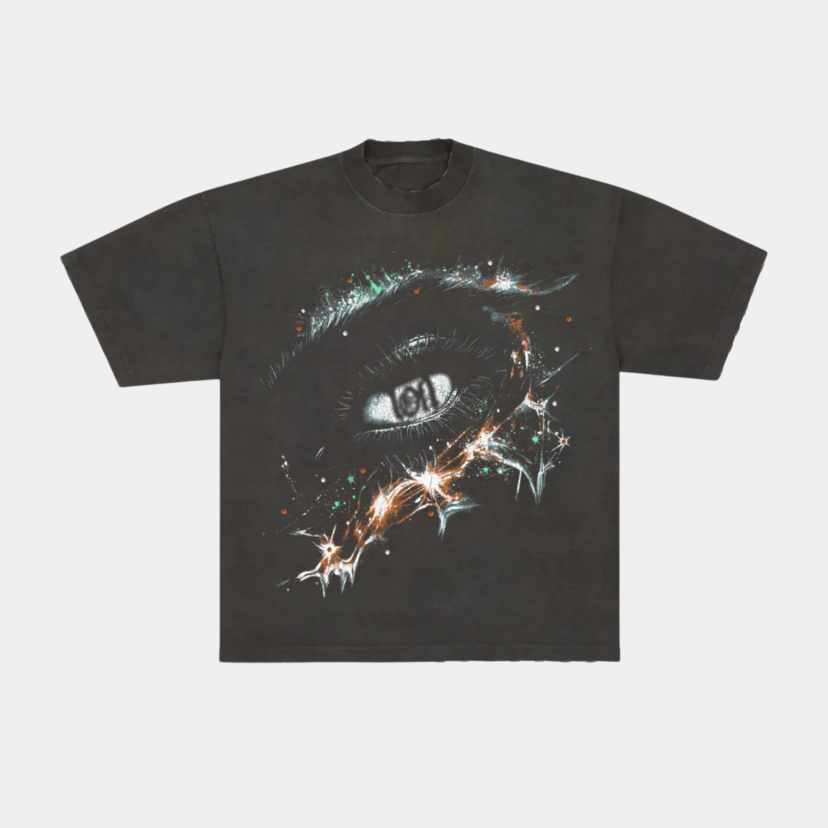 Camiseta Real Eyes, Realize, Real Lies Cinza Estonado