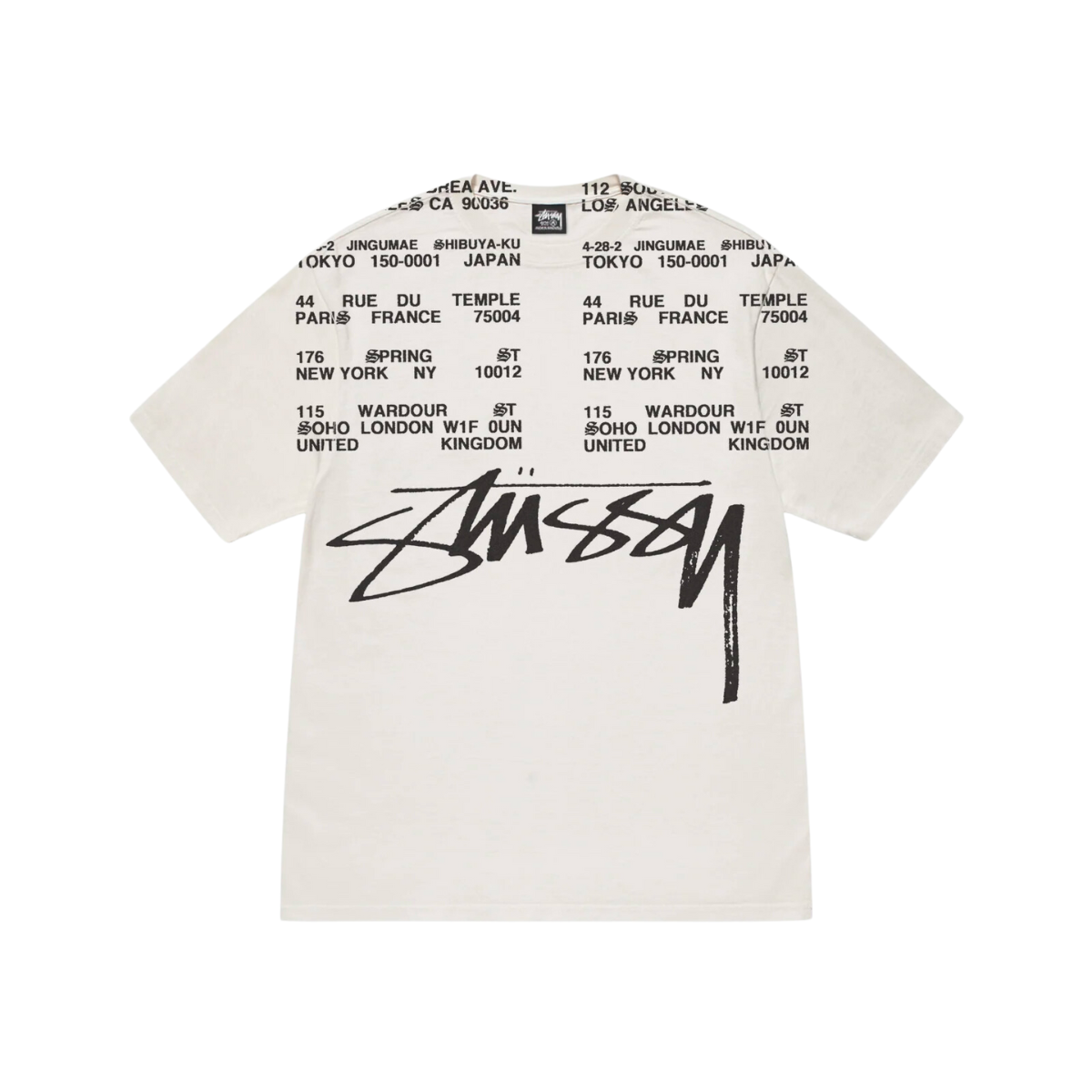 Stüssy - Camiseta 'Locations Pigment Dyed' Natural