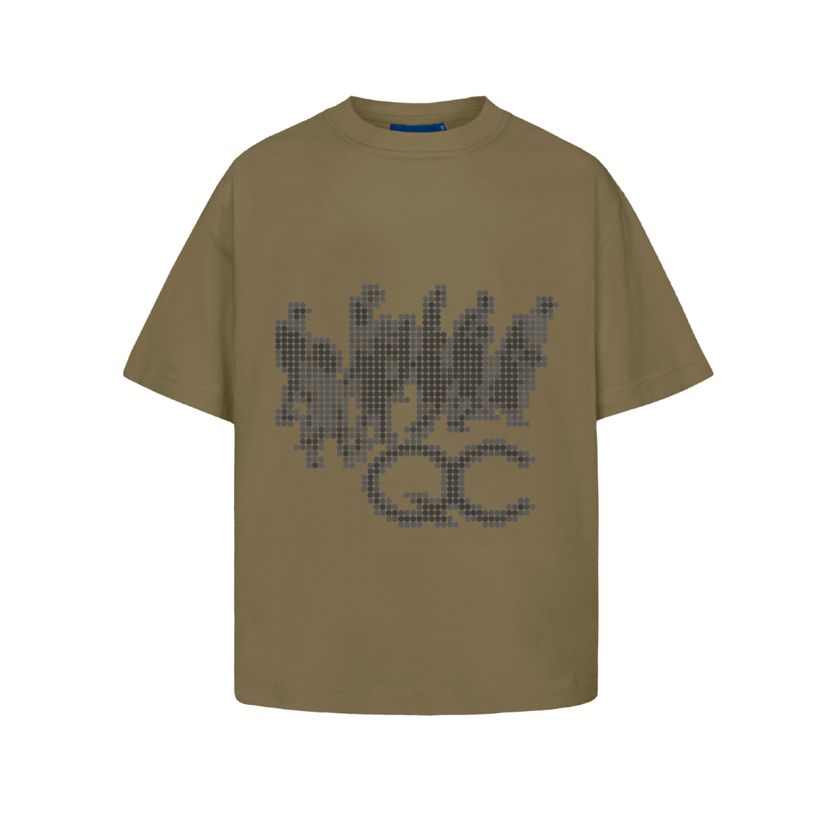 Quadro Creations - Camiseta 'Line Dots' Light Brown