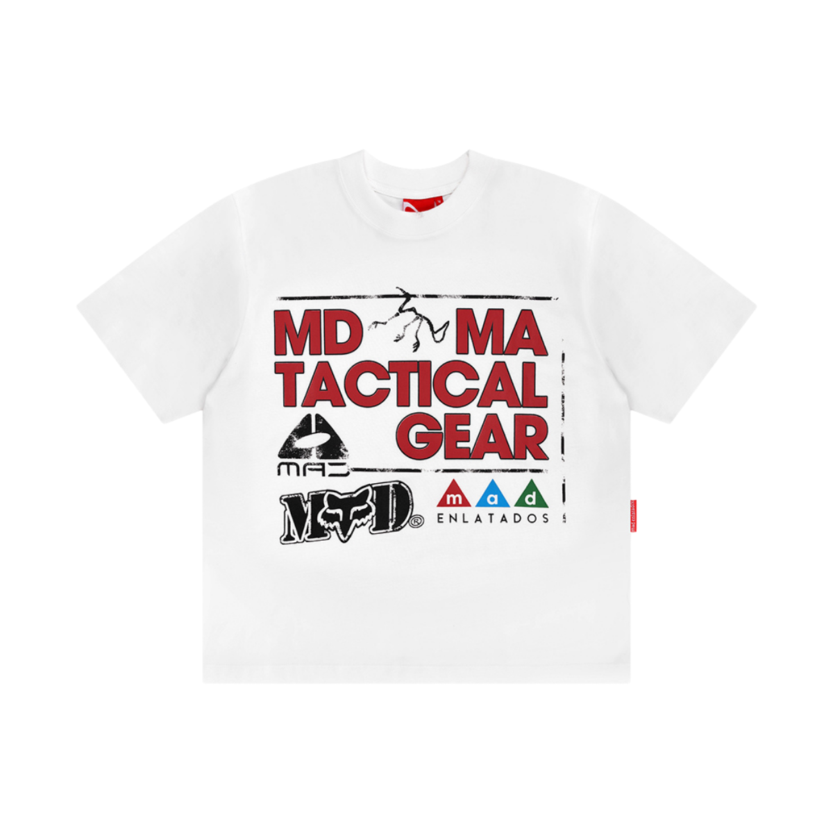 Mad Enlatados - Camiseta 'Tactical Gear' White