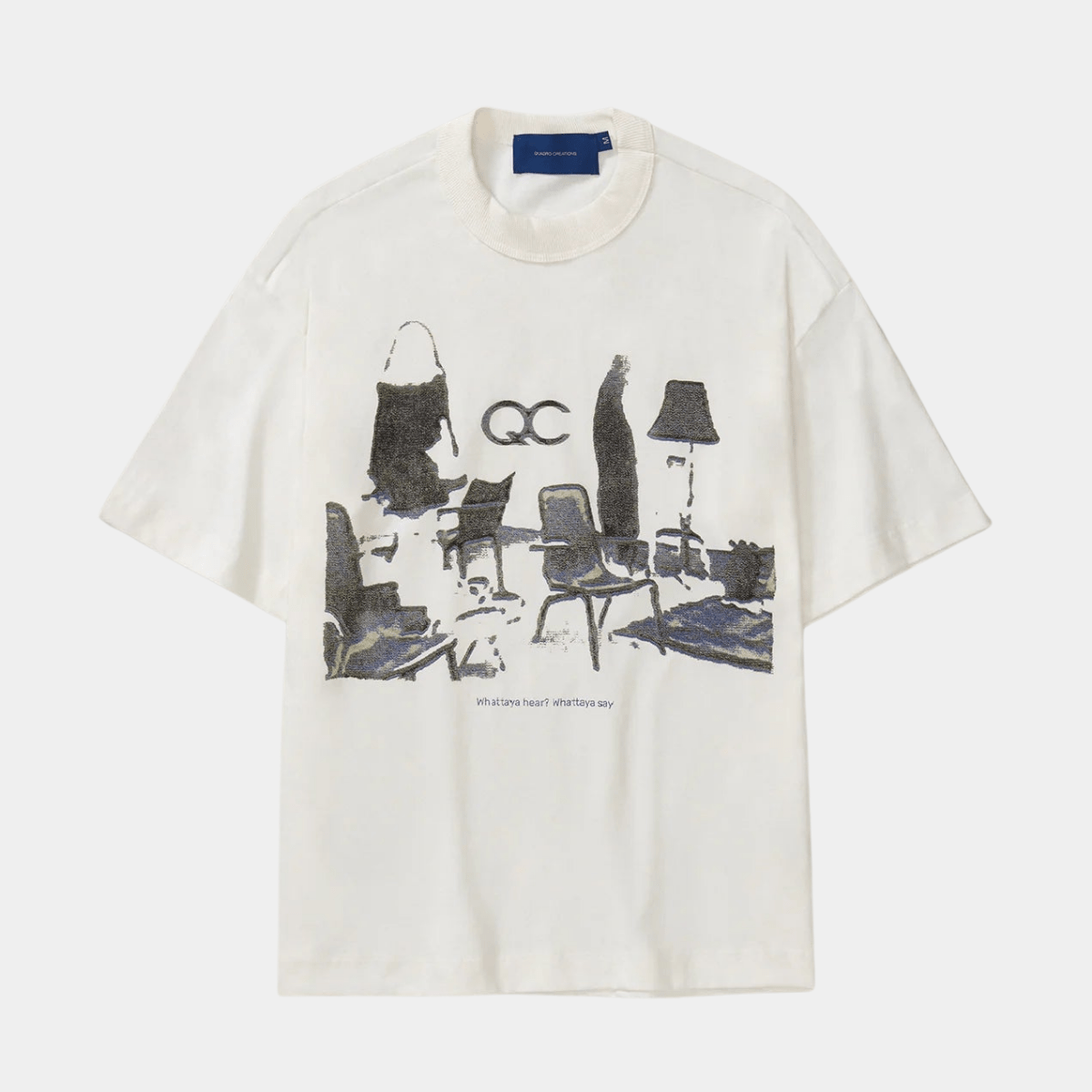 Camiseta Boxy Sala de Espera Off White
