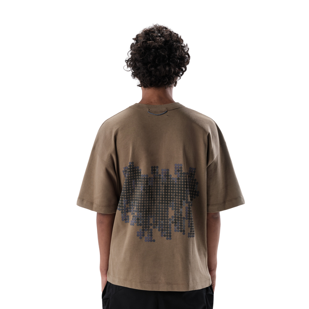 Quadro Creations - Camiseta 'Line Dots' Light Brown