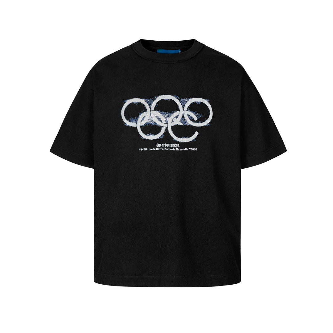 QUADRO CREATIONS - CAMISETA '24 OLYMPIC' BLACK