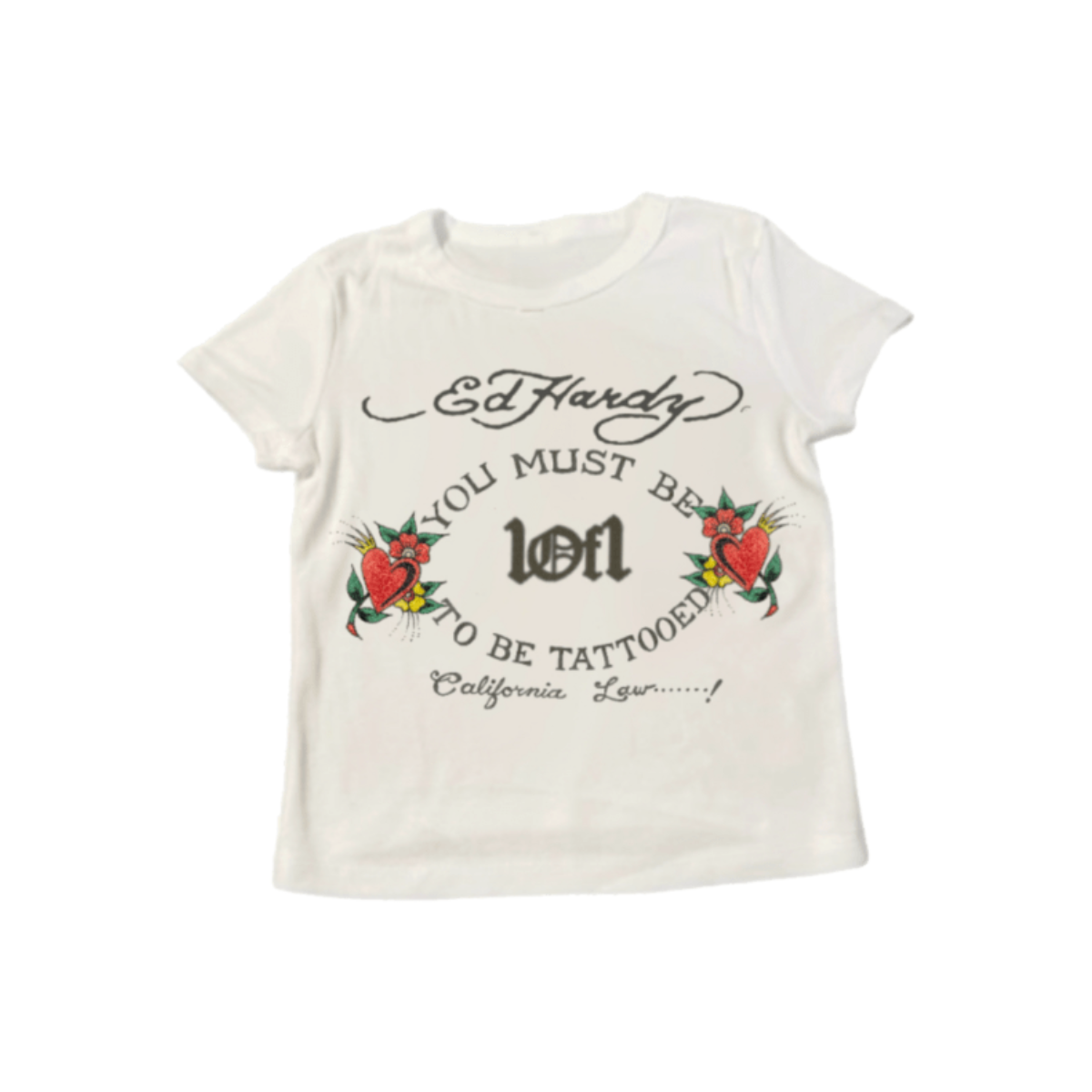 Exclusivist 1of1 x Ed Hardy - Camiseta 'N1RVANA' Off White