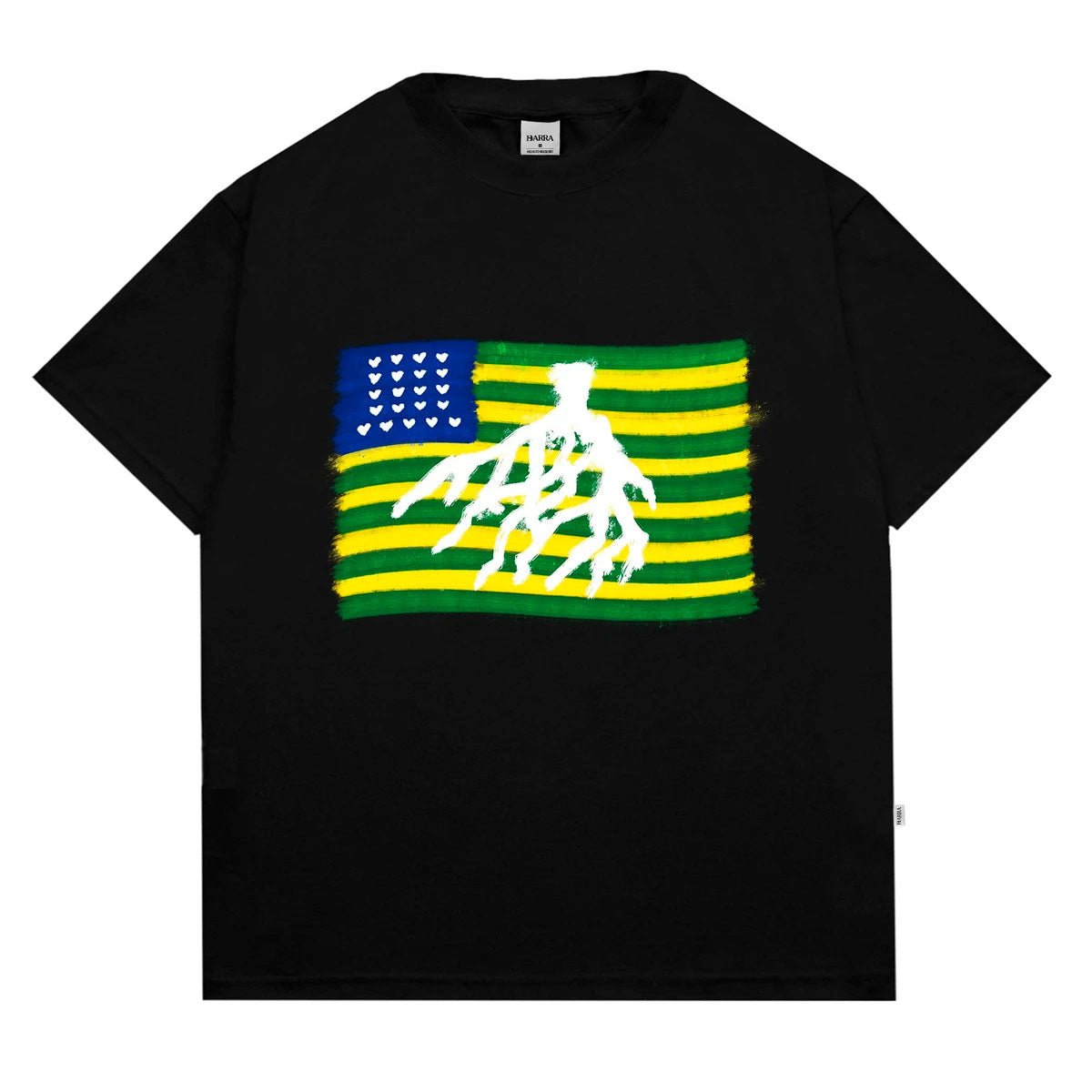 Barra Crew - Camiseta Oversized 'Estados Unidos do Brasil' Preta