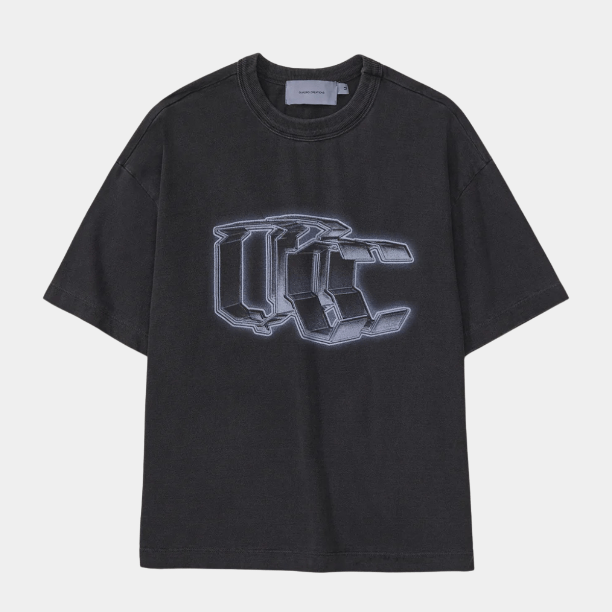 Camiseta Boxy Prisma Cinza Estonado