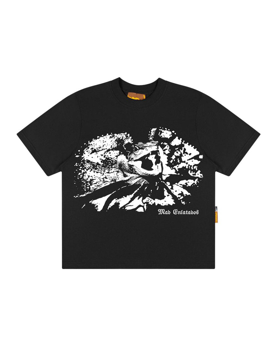 Mad Enlatados - Camiseta Lagarto Rei Preta