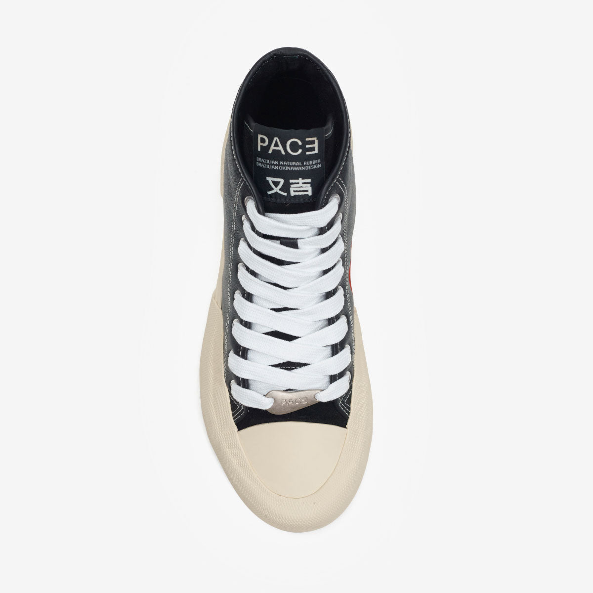 Pace - 'Yatch-Rubber Leather High' Preto