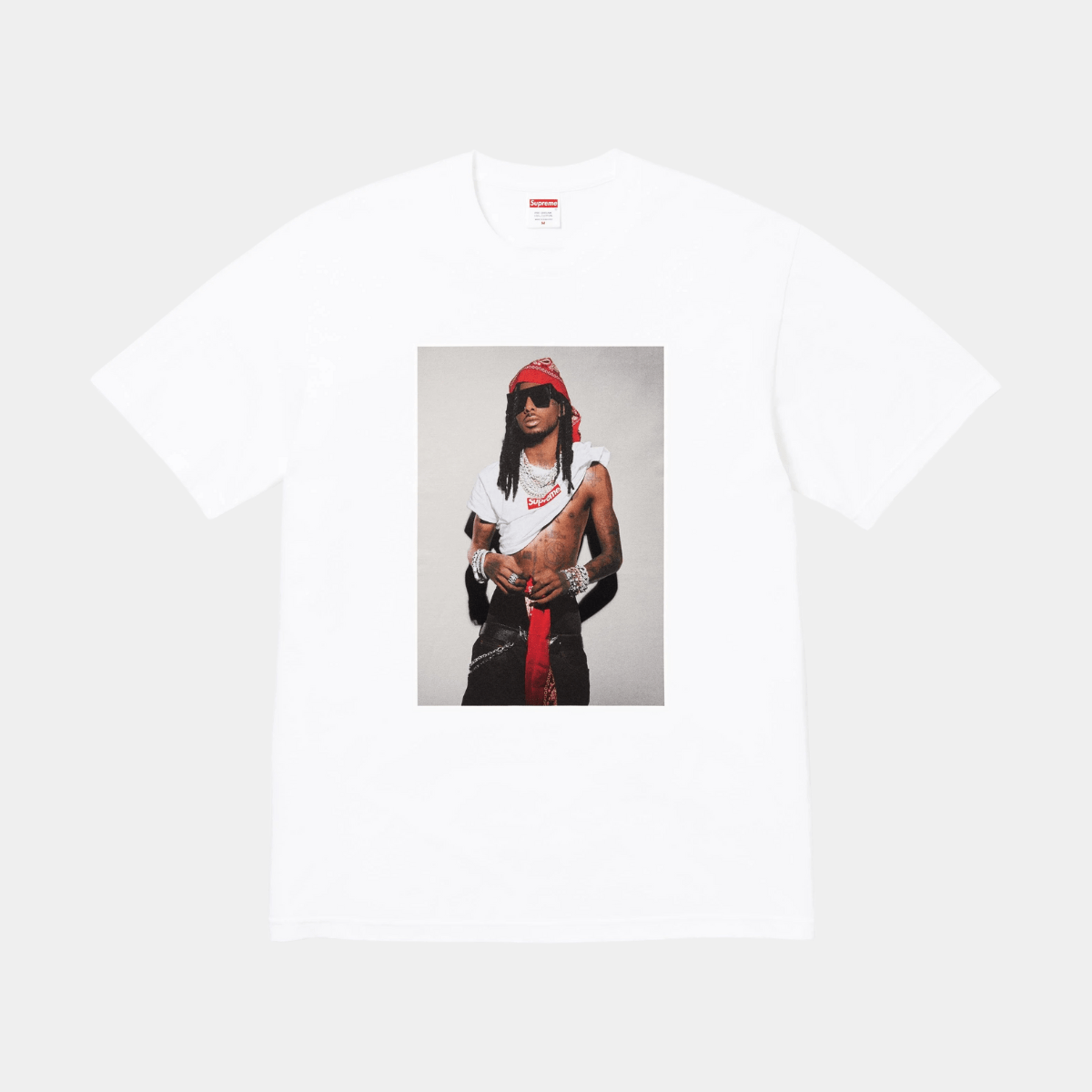Camiseta Photo Tee Playboi Carti Branca