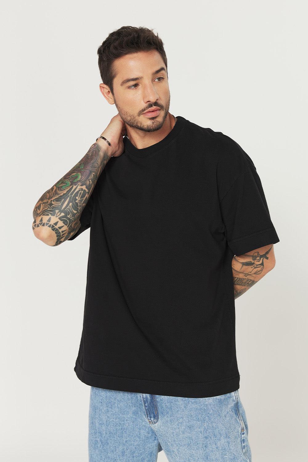 Brunx Ind - Camiseta Heavy Oversized 20.1 Preta