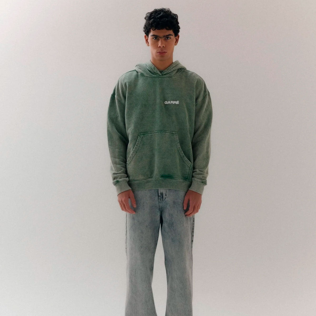 Garré - Moletom 'Basic Logo Wash' Verde Estonado