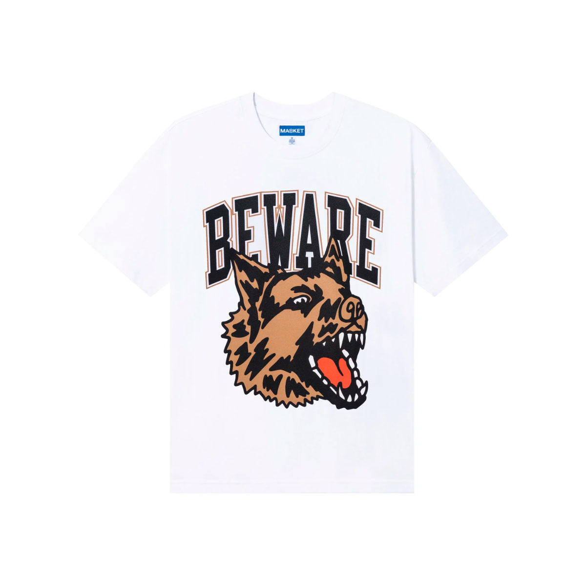 Market - Camiseta 'Classic Beware' Branca