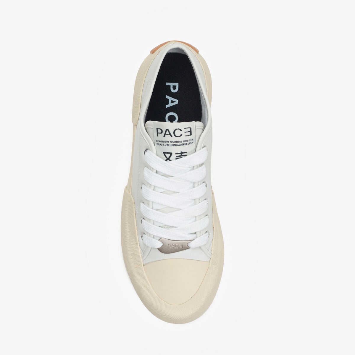 Pace - 'Yatch-Rubber Leather Low' Off White